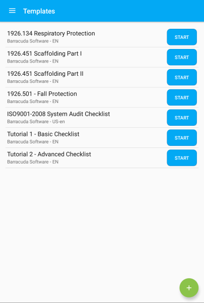 Template List